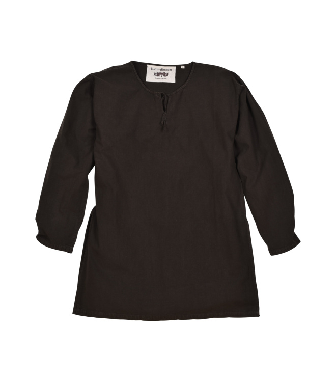 Einfache Mittelalter-Tunika Gunther, langarm, braun