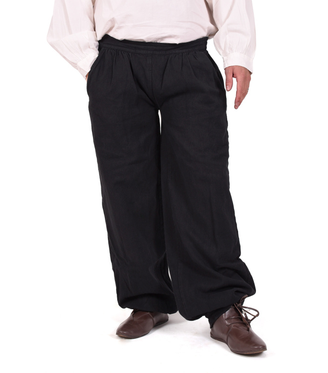 Weite Mittelalter-Hose Hermann, schwarz