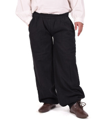 Weite Mittelalter-Hose Hermann, schwarz