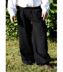 Weite Mittelalter-Hose Hermann, schwarz