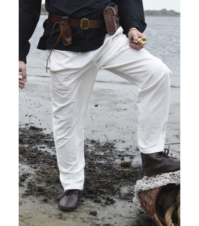 Einfache Mittelalter-Hose Hagen, natur