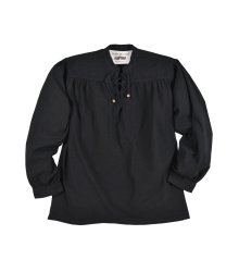 Mittelalter-Hemd Ludwig, schwarz