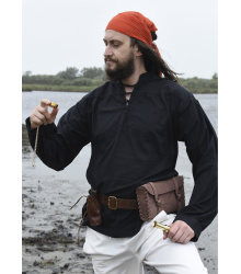 Mittelalter-Hemd Ludwig, schwarz