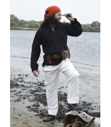 Mittelalter-Hemd Ludwig, schwarz