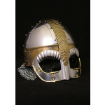 Brillenhelm Beowulf mit Wangenklappen und Kettenbrünne