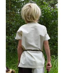 Kinder Mittelalter-Tunika Linus, kurzarm, natur