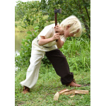 Kinder Mittelalter-Tunika Linus, kurzarm, natur