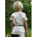 Kinder Mittelalter-Tunika Linus, kurzarm, natur