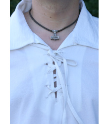 Spätmittelalter-Hemd aus Baumwolle, natur