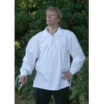 Spätmittelalter-Hemd aus Baumwolle, natur