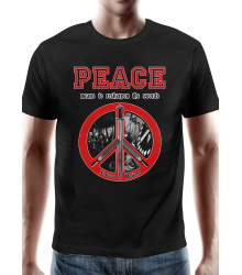 T-Shirt Peace - means to resharpen the swords
