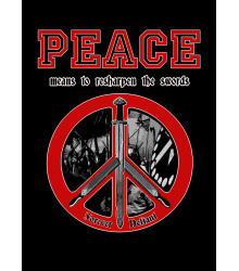 T-Shirt Peace - means to resharpen the swords