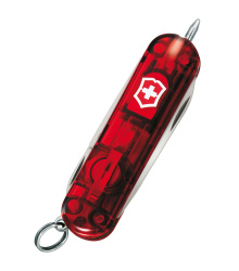 Kleines Taschenwerkzeug Signature Lite, Rot Transp., LED