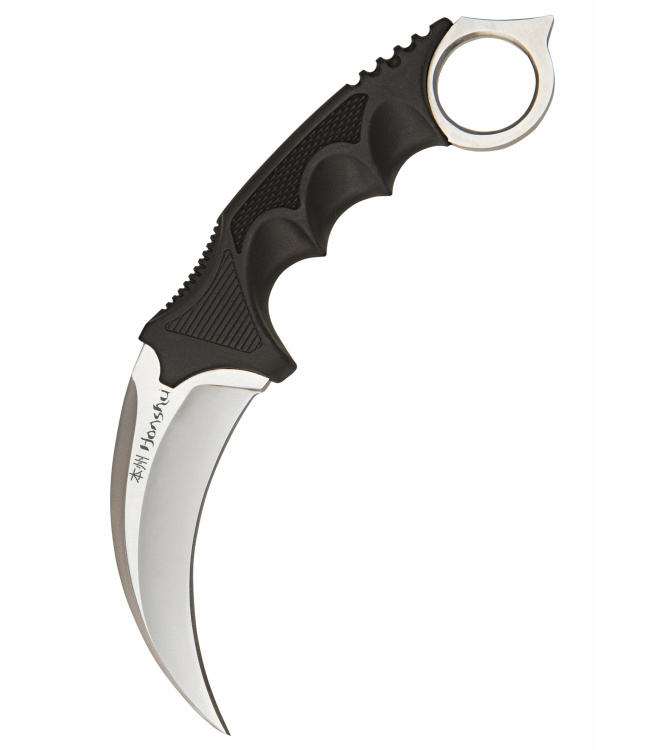 Honshu Karambit-Messer, Silberfarben, mit Stiefelscheide