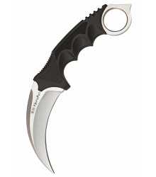 Honshu Karambit-Messer, Silberfarben, mit Stiefelscheide