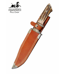 Ranger Bowie Messer mit Drop-Point-Klinge und Hirschhorngriff