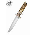 Ranger Bowie Messer mit Drop-Point-Klinge und Hirschhorngriff