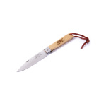 Taschenmesser mit Linerlock und Lederschlaufe