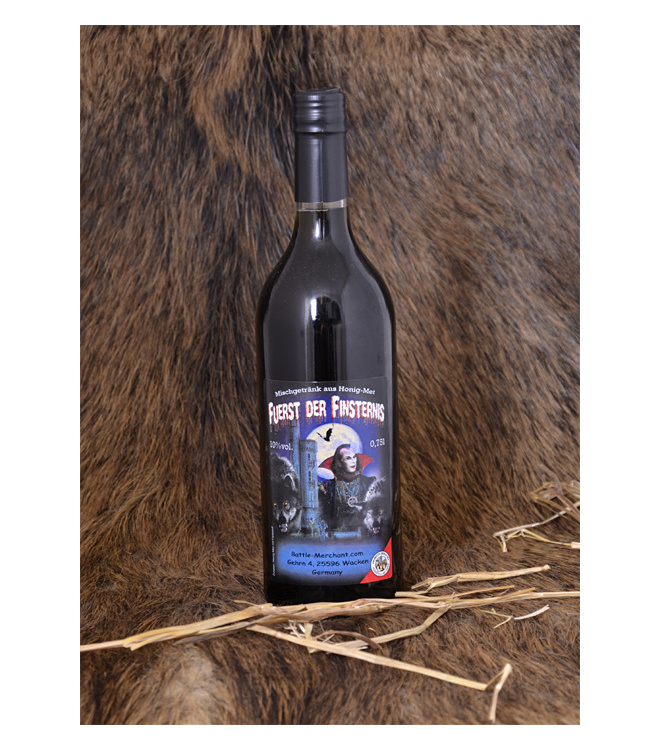 Schwarzer Honig-Met, Fürst der Finsternis, 0,75l Flasche