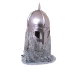 Wikinger Brillenhelm, mit Kettenbrünne, 2 mm Stahl