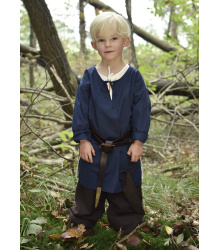 Kinder Mittelalter-Tunika Arn, blau