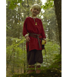 Kinder Mittelalter-Tunika Arn, rot Größe 146