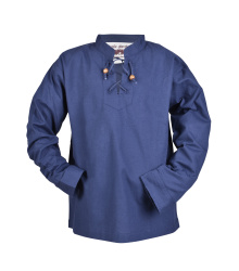 Kinder Mittelalter-Hemd Colin, blau