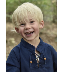 Kinder Mittelalter-Hemd Colin, blau