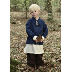 Kinder Mittelalter-Hemd Colin, blau