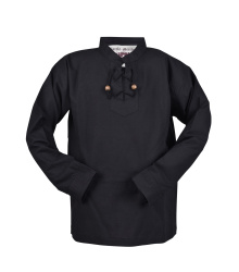 Kinder Mittelalter-Hemd Colin, schwarz