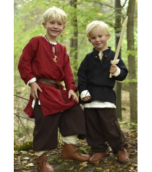 Kinder Mittelalter-Hemd Colin, schwarz