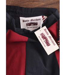 Kinder Mittelalter-Rock Lucia, weit ausgestellt, schwarz/rot