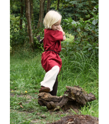 Kinder Mittelalter-Tunika Linus, kurzarm, rot