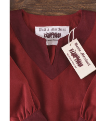 Kinder-Wikingerkleid Solveig, rot/weinrot