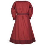Kinder-Wikingerkleid Solveig, rot/weinrot