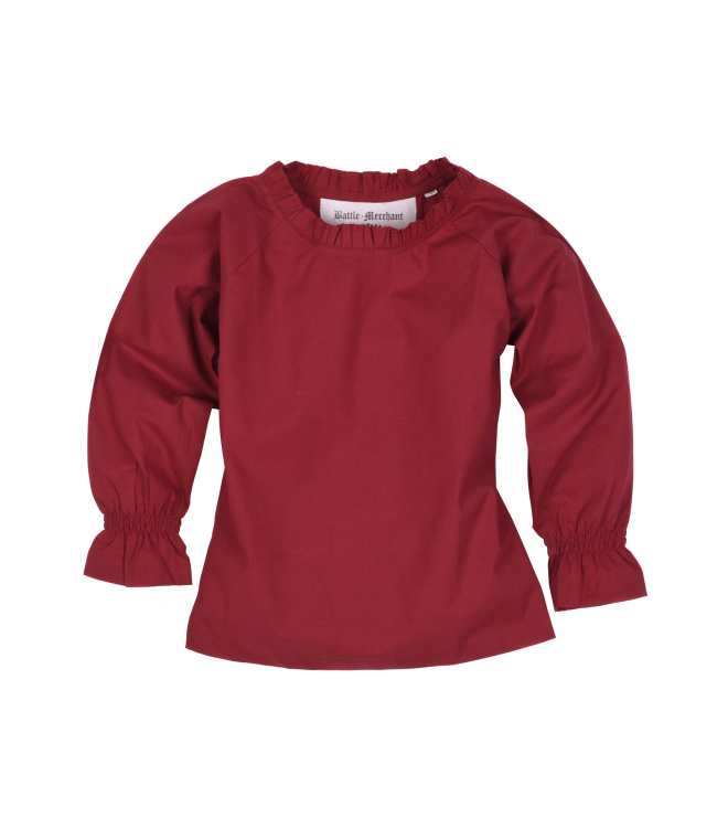 Kinder Mittelalter-Bluse Helena, rot Größe 128