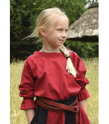 Kinder Mittelalter-Bluse Helena, rot Größe 128