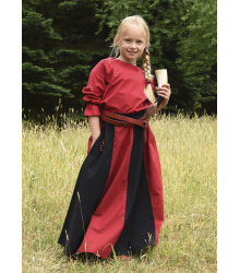 Kinder Mittelalter-Bluse Helena, rot Größe 128