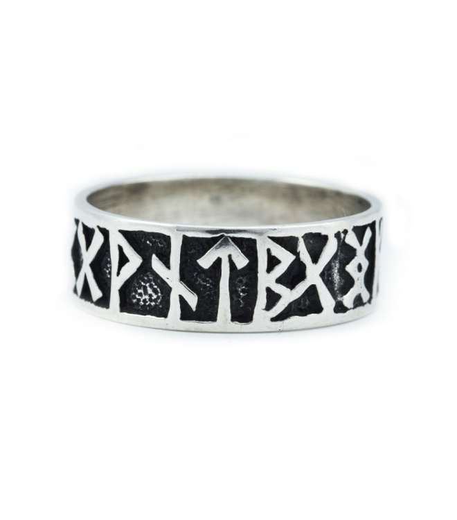 Wikinger Runen Ring aus Silber