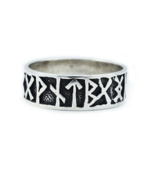 Wikinger Runen Ring aus Silber