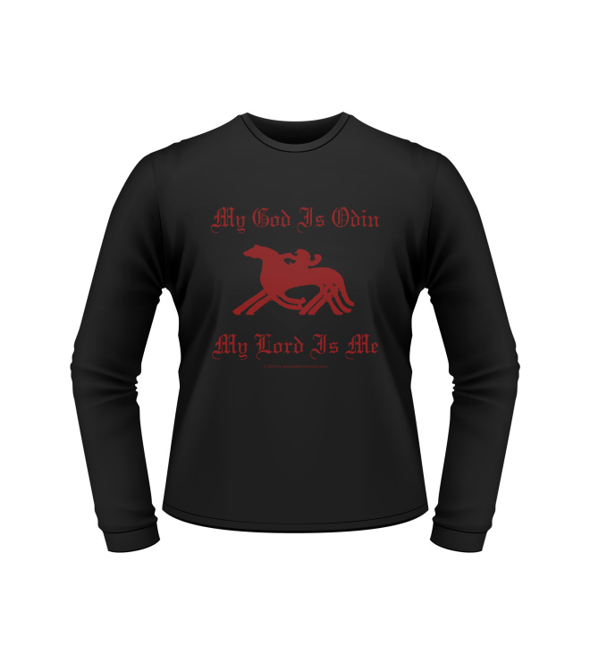 Longsleeve-Shirt: My God is Odin