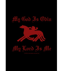 Girlie-Shirt My God is Odin