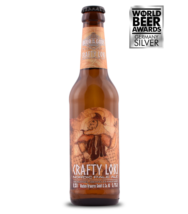 Crafty Loki - Nordic Pale Ale 0,33l Flasche - Wacken Brauerei