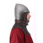 Beckenhaube mit Kettenbrünne aus Rundringen, 2 mm Stahl