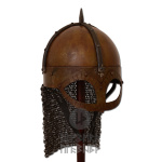Der Gjermundbu Helm mit vernieteter Brünne, 2 mm Stahl