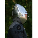 Nasalhelm mit Wangenklappen und Brünne, 2 mm Stahl