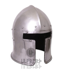 Italienischer Barbuta, ca. 1440, 2 mm Stahl