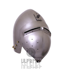 Deutsche Beckenhaube mit Visier, 2 mm Stahl