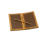 Schreibtafel aus Wachs und Holz mit Bronzestift