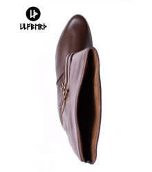 Mittelalterliche Schnallenstiefel, dunkelbraun